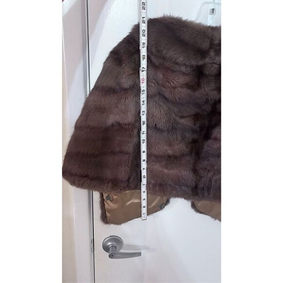 THE FASHION SHOP VINTAGE BROWN MINK STOLE - Picture 10 of 15